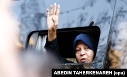 Faezeh Hashemi has been arrested and jailed several times in the past. (file photo)
