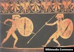 Ахілл у бою, давньогрецький живопис. Ахілл або Ахіллес — герой давньогрецьких епосів, герой Троянської війни