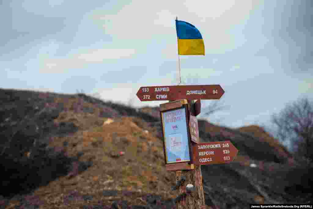 Чтобы знать, насколько вы далеко от дома, находясь на военной базе в Краматорске.