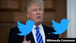 Fostul președinte american Donald Trump, un campion al mesajelor pe Twitter, până a fost interzis.