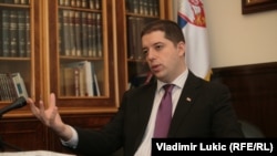 Serbia - Marko Djuric, Serbian president's advisor, Belgrade, 24Jan2013. 