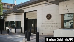 ورودی سفارت آمریکا در آنکارا، پایتخت ترکیه