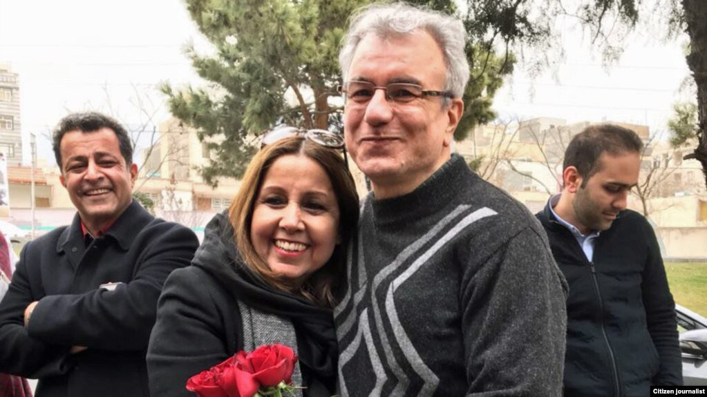 Prominent Iranian Baha'i leader Saeid Rezaie after his release from 10 years of imprisonment, charged with espionage. 