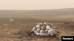 Марсоход "Скиапарелли". Иллюстрация Европейского космического агентства