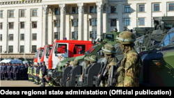 Police preparations in Odesa on May 2
