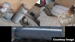 Фотографии кассетных бомб, которые Россия использует в Сирии, фото из доклада Conflict Intelligence Team