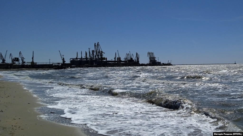 The port of Berdyansk as seen in March.