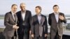 EU leaders had their first chance to size up Medvedev (second from right) 
