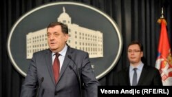 Aleksandar Vučić i Milorad Dodik