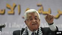 Palestinian President Mahmud Abbas at a Fatah party congress in August