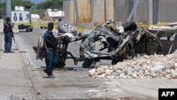 Последствия одного из нападений на базу миротворцев в Могадишо, июль 2016