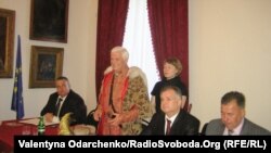 Виступ євродепутата Яна Козловського на зустрічі в Дубенському замку