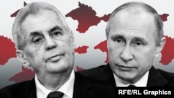 Kollaj: Milos Zeman (solda) və Vladimir Putin