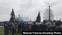 Протест активистов Кузбасса против добычи угля. 25 октября 2017 года.