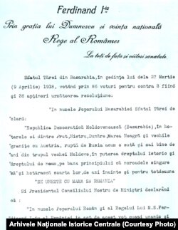 Decretul regal, 9 aprilie 1918 (p. 1)