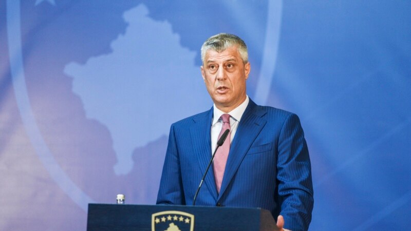 Косовскиот претседател Тачи ја потпиша демаркацијата 