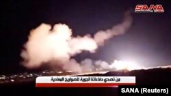 Suriya ordusunun Homsda havaya buraxdığı raketlər, 1 iyul, 2019-cu il