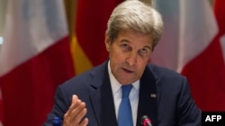 U.S. -- US Secretary of State John Kerry during a ministerial meeting at Tufts University in Medford, Massachusetts, September 24, 2016