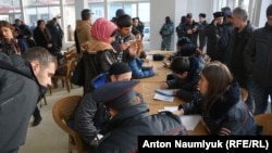 Российская полиция на заседании «Крымской солидарности». Судак, 27 января 2018 года