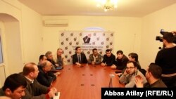 Azerbaijani journalists condemn the attack on journalist Seymur Haziyev, 26Mar2011