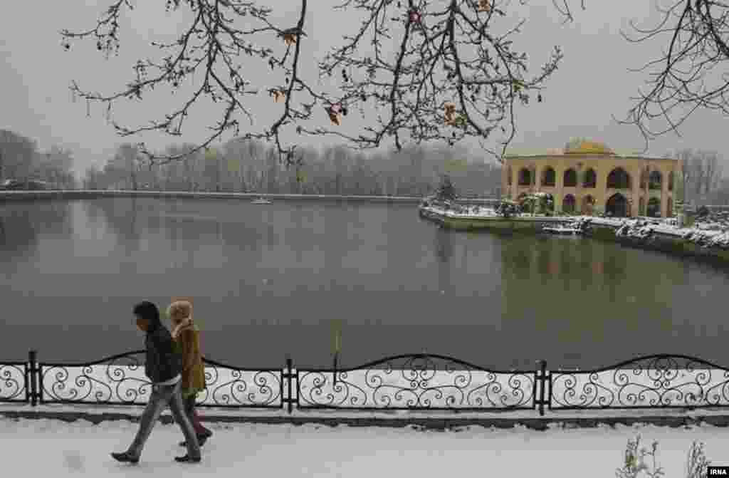 Snow in Ardabil, a city in northwestern Iran. (IRNA)