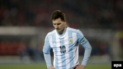 Lionel Messi në fanelën e kombëtares së Argjentinës