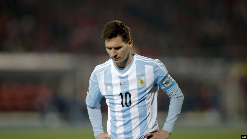 Lionel Messi në fanelën e kombëtares së Argjentinës