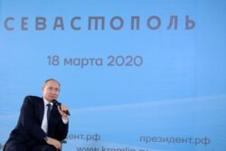 Владимир Путин в Севастополе, 18 марта 2020 года