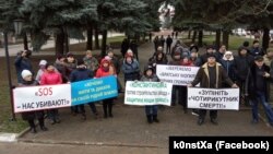 Жители Константиновки протестуют против строительства завода по переработке биологических отходов