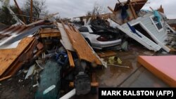 Знищені ураганом будинки у Рокпорті, штат Техас, США, 26 серпня 2017 року
