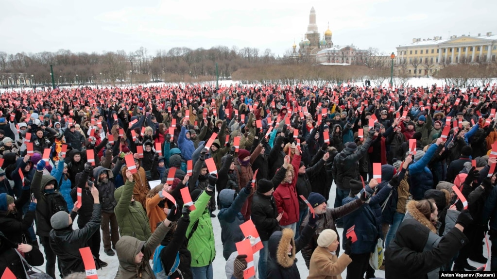 Собрание по выдвижению политика Алексея Навального в Петербурге, 24 декабря 2017 года