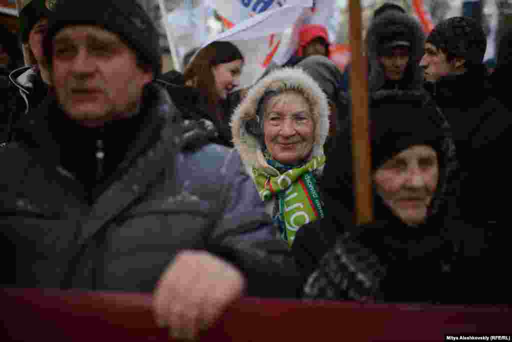 Во время марша "За права москвичей" в Москве