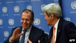 Sergei Lavrov və John Kerry 