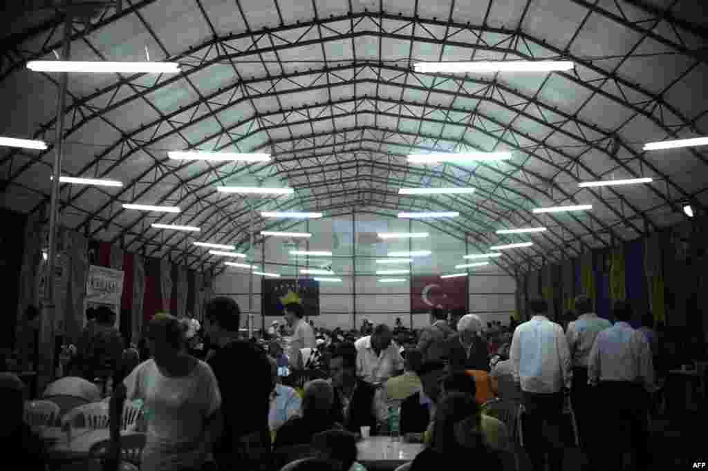 Turkey has sponsored iftar celebrations in Kosovo, its Muslim ally, for a number of years.