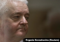 Frode Berg at a court hearing in Moscow on April 16