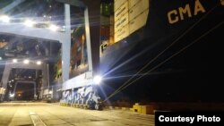 Корабель CMA CGM URAL в порті Одеса, 13 січня 2020