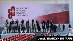 Керівники майже 40 країн під час меморіальних заходів у Варшаві до 80-річчя початку Другої світової війни. Польща, 1 вересня 2019 року