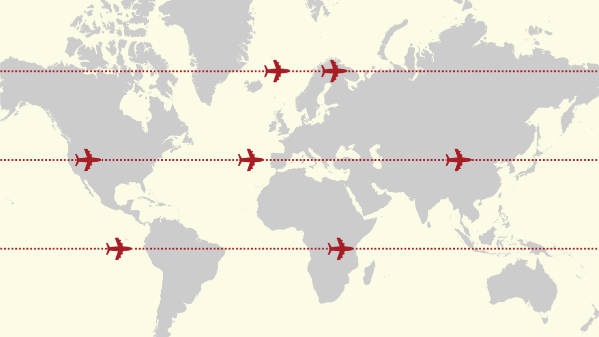 The World's Busiest Air Routes