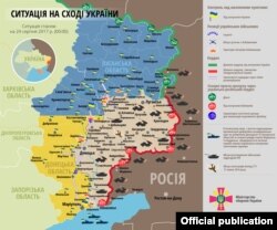 Інфографіка Міністерства оборони України. Ситуація станом на 24 серпня 2017 року