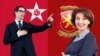Kolažna fotografija kandidata Socijaldemokratskog saveza Makedonije Steve Pendarovskog i kandidatkinje VMRO-DPMNE Gordane Siljanovske-Davkove.