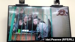 "Казанская пятерка" в ходе судебного заседания. Москва, 13 января 2020 г.