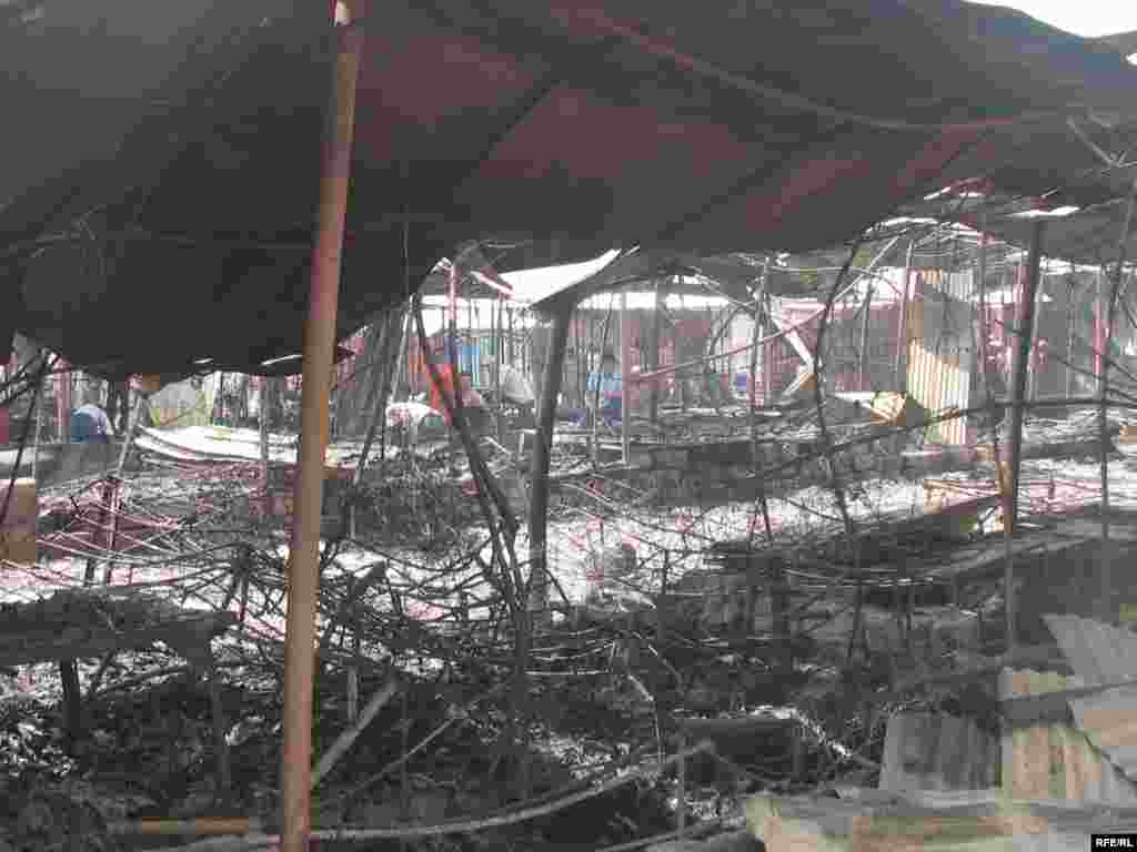 Market “Korvon” after fire, Dushanbe, 13Aug2008