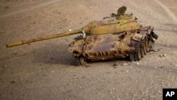 باقیمانده‌های یک تانک روسی در افغانستان