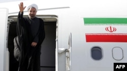 Predsjednik Irana pri polasku za SAD, 23.09.2013.