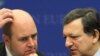 As Swedish Prime Minister Fredrik Reinfeldt (left) hosts the meeting where the EU will pick its first president, European Commission President Jose Manuel Barroso looks forward to sharing a podium with another president.