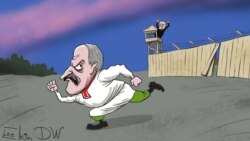 O caricatură a dictatorului Alexandr Lukașenko