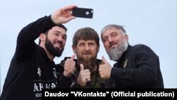 Слева направо: Магомед Даудов, Рамзан Кадыров, Адам Делимханов (архивное фото)