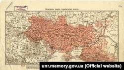 «Оглядова карта українських земель», укладена Степаном Рудницьким (1917 рік)