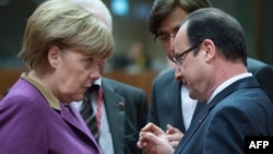 Kancelarja gjermane, Angela Merkel dhe Presidenti francez, Francoise Hollande (Arkiv)