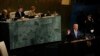 U.S. President Donald Trump addresses the UN General Assembly in 2017. He will speak again on September 25.